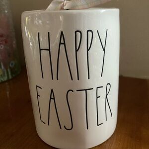 New White Ceramic Happy Easter Mug